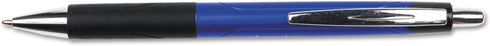 Universal Comfort Grip Ballpoint Pen, Retractable, Medium 1 Mm, Blue Ink, Blue Barrel, Dozen by Universal