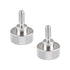 CAMVATE M4 Thumb Screw - Button Head Cap Screw Brass Nickel (2 Pieces) - 1988