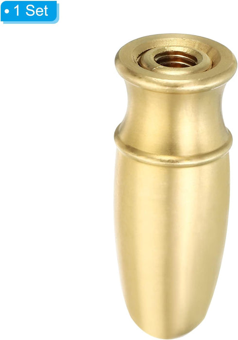 1.6" 1 Set 1/4-27 PATIKIL Tall Brass Lamp Finials Cap Knob, Lamp Screw Holder Tapped for Table and Floor Lamp Shade