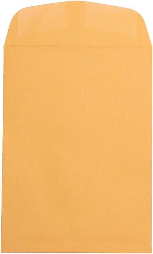 JAM PAPER 7 1/2 x 10 1/2 Open End Catalog Envelopes - Brown Kraft Manila - 50/Pack by JAM Paper