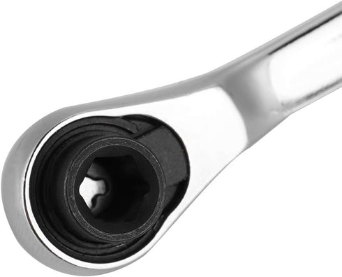 1/4" Drive Mini Ratchet Wrench, 72-Tooth Quick Release Socket Screwdriver, 1/4 Inch Mini Allen Wrench (107mm)