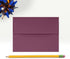 LUXPaper A2 Invitation Envelopes, Peel & Press, 4 3/8" x 5 3/4", Vintage Plum, 80lb. Text, 50 Qty