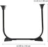 2pcs Homoyoyo Heavy Duty Metal Legs for DIY Furniture Folding Table Stand Hairpin Legs for Sofa Tv Stand Nightstand