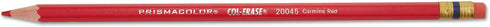 Prismacolor 20045 Col-Erase Pencil Dozen w/Eraser, Carmine Red Lead/Barrel