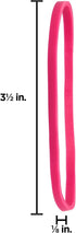 JAM PAPER Colorful Rubber Bands, Size 33, Pink Rubberbands, 100/Pack