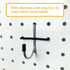 258pcs Pegboard Hooks, Organizer Kit for Various Tools, 1/8 and 1/4 inch Metal Pegboard Hooks Assortment