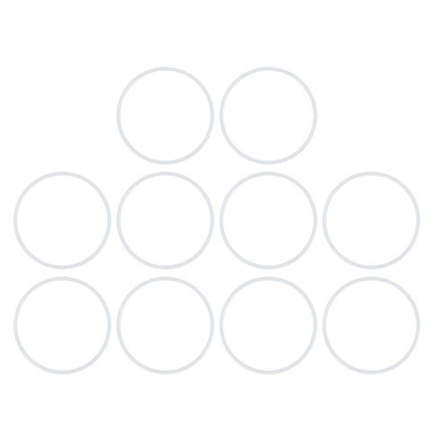 X AUTOHAUX 40mm OD Silicone O-Rings, 35.2mm ID, 2.4mm Width VMQ Seal Gasket for Pipe Repair, Pack of 10