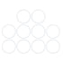 X AUTOHAUX 40mm OD Silicone O-Rings, 35.2mm ID, 2.4mm Width VMQ Seal Gasket for Pipe Repair, Pack of 10