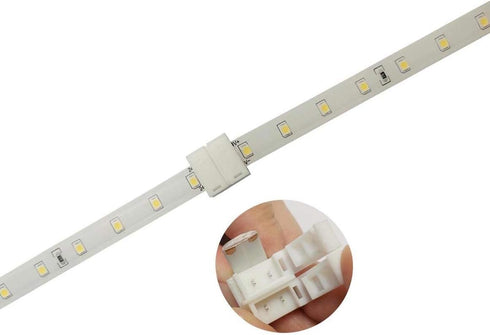 D DrNeeko 10mm (2 5050 2835 3528 3014 5730 Pack 10 LED Strip Solderless Connector Adaptor for Waterproof Single Color