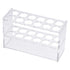 YOKIVE Clear Tube Rack, Acrylic Test Tube Holder for 50ml Lab Test Tubes (2x6-Sockets)