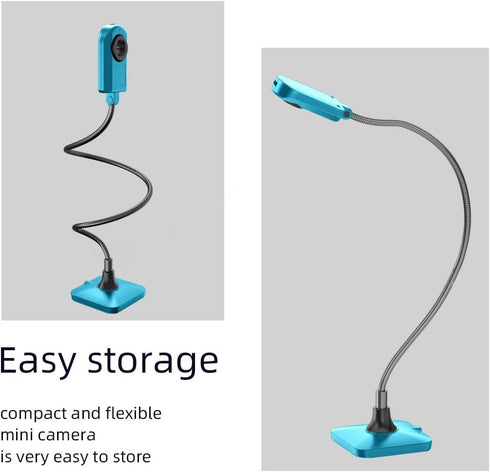 ZSEEWCAM 5MP Document Camera (Blue) Ultra High Definition USB Document Camera Mac OS, Windows, Chromebook Compatible