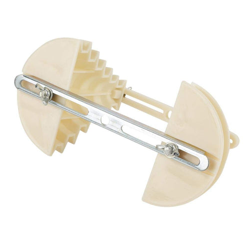 Electrical Machine Plastic Single Phase Coil Wire Winding Head Holder - 6 Layer Beige