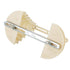 Electrical Machine Plastic Single Phase Coil Wire Winding Head Holder - 6 Layer Beige