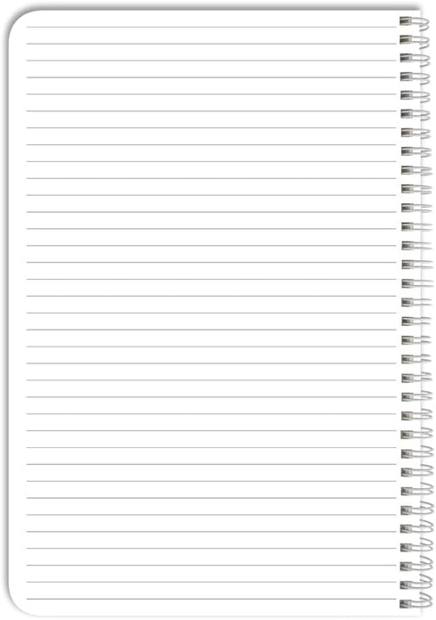 BookFactory NotRight (Left-Handed) Notebook, 120 Pages, 6" x 9", Wire-O (NotRightHand)