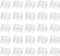 HARFINGTON 50pcs Plastic Corner Braces 34 x 20 x 20mm L-Shape 90