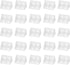 HARFINGTON 50pcs Plastic Corner Braces 34 x 20 x 20mm L-Shape 90