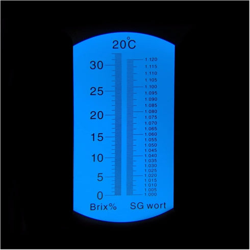 VGVGV 1.000-1.120 0-32% Brix Refractometer, Beer Wort Refractometer Specific Gravity Brix Differential Refractometer