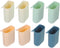 TEHAUX 8 Pcs Hanging Cup Holder Rolling Cart Organizer Accessories Trolley Basket
