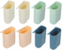 TEHAUX 8 Pcs Hanging Cup Holder Rolling Cart Organizer Accessories Trolley Basket