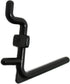 JSP Manufacturing Non-Locking Plastic Pegboard Hooks, L Style Hook for Garage Tool Storage, 100 Black