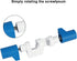 Stonylab Large Lab Cross Clamp, Adjustable Aluminum Alloy Swivel Clamp for Laboratory Equipment, Max Clamping 0.98 Inch
