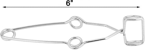 10 PCS Labs Stoddard Test Tube Clamp, Stainless Steel with Finger Grips, 6" Length