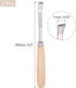 uxcell Wood Chisels Carving Knife, 10mm Chrome Plated 45# Carbon Steel Curved Straight Tip Woodworking Hand Tool Graver 165mm (6.5-Inch) Length, 2pcs by uxcell