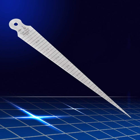 Zetiling 1-15mm Taper, Taper Gage, Stainless Steel Taper Welding Test Miniature Accurate Figures Welding Test