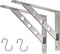 YUMORE Stainless Steel Shelf Bracket 10", Heavy Duty Solid Shelf Support Corner