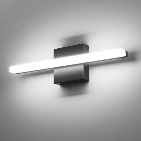 Combuh LED Bathroom Light Fixtures Over Mirror, 16 Inch 9W Black Vanity