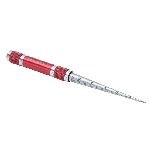 1 6.5mm Aperture Gauge Stainless Steel Tapered Hole Ruler Inner Diameter Measuring Tool for Thin Walled Parts Plastic