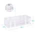 Stonylab 60-Place Test Tube Rack, 16 mm White Plastic Holder, 3-Tier Detachable Design