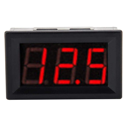 3 Wire Voltmeter DC 0-100V Mini Voltage Measuring 0.56" LED Display Digital Volt Panel Meter with Reverse (Red)
