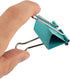 JAM PAPER Colorful Large Binder Clips, 1 1/2 Inch (41 mm) Teal Binderclips - 12/Pack
