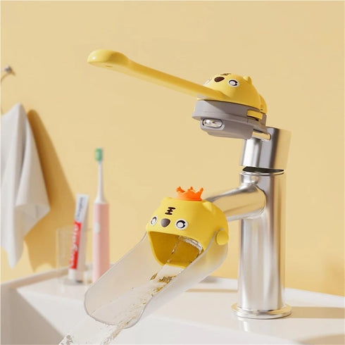 FUCVLKERM Helper(A2) Cartoon Faucet Extender For Kids Hand Washing In Bathroom Sink Animals Accessories Kitchen