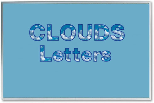 Hygloss Products Bulletin Board Letters and Numbers – Punch Out Cloud Design Combo – 3 Inch, 350 Pieces