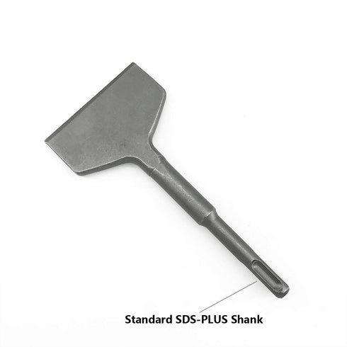 3" x 6.5" Concrete Tile Thinset Scaling Chisel, SDS-Plus Shank Flat Wide Chisel Bit