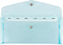 Cash Envelope Wallet with 6pcs Divider and 2pcs Tab Stickers - Reusable Budget Envelopes, Blue Glitter PVC Organizer