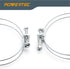 POWERTEC 70214 1-1/2 Inch Adjustable Double Wire Hose Clamp - 5 Pack for Pool, Spa & Pipe (Color May Vary)