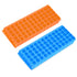 2Pcs Tube Rack Microcentrifuge Tube Racks Double-Sided Plate for 0.5ml-2ml Centrifugal Pipe 60 Holes (Blue-Orange)