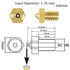 Aokin 16 Pcs 3D Printer Brass Nozzles - Extruder Nozzles for E3D V5 V6, 0.2mm to 1.0mm for 1.75mm Filament