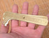 Handy Sliding Double Scales Vernier Caliper Ruler, Measuring Tool mm/inch, Brass Pocket Ruler 100mm