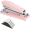 M&G Portable Desktop Stapler with 50 Sheet Capacity, Classic Design, 360 Rotation, 1000 Staples, Durable (Pink)