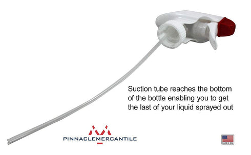 Pinnacle Mercantile Plastic Spray Bottles - Leak Proof Technology, Empty 32 oz, Pack of 10, Made in USA