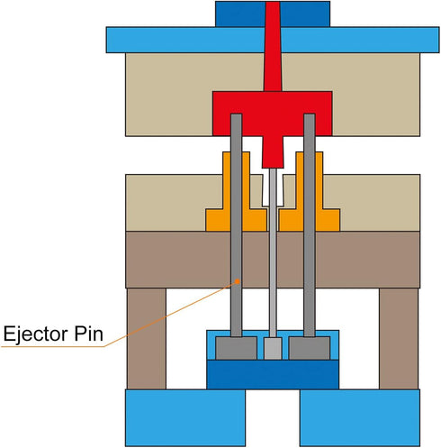 uxcell Straight Ejector Pins, 4mm (5/32") Dia. 65Mn Steel Round Tip Punch, 100mm (4") Long for Mechanical Maintenance