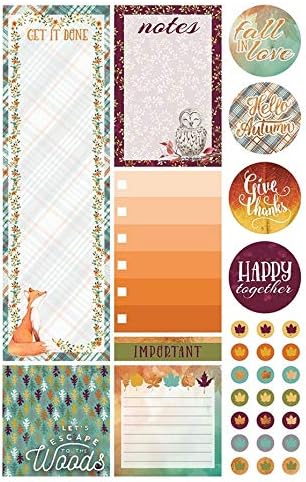 Paper House Productions STPL-0016 Autumn Woods Weekly Kit Planner Stickers, 3-Pack