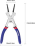 WORKPRO 8" Welding Pliers, Multi-Functional CR-V Steel Welding Pliers for Welding, Electrical, Mechanical, Workshop and Home Use
