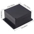 Junction Box IP65 Waterproof - ABS Plastic Electrical Project Case with Fixed Ear, Black 6.30x6.30x3.54 inch