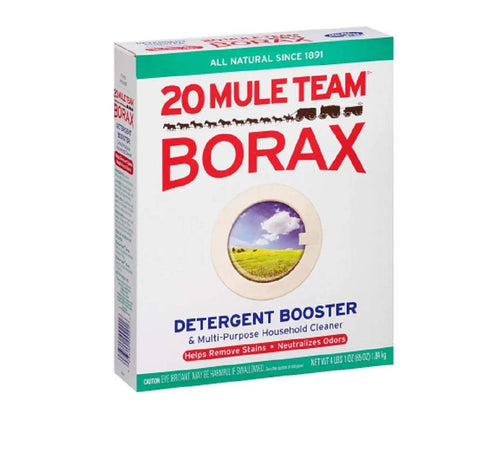 20 Mule Team 4Lbs 1Oz. (65 Oz) (Pack 1) Borax All Natural Laundry Booster & Multi-Purpose Household Cleaner