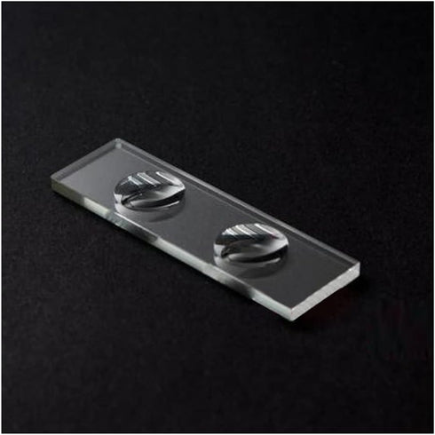TYLQMY Lab Microscope Replacement Parts Microscope Slides Kit- Biological Circular Concave Cavity Blank Slide Optical